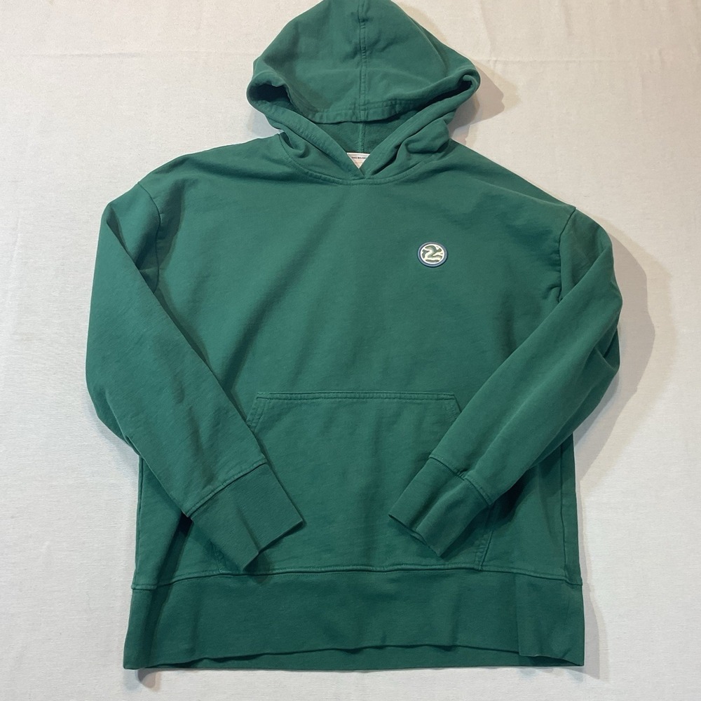Patagonia Kids Green Hoodie Sweatshirt Pullover Circle Stitch Emblem Size L
